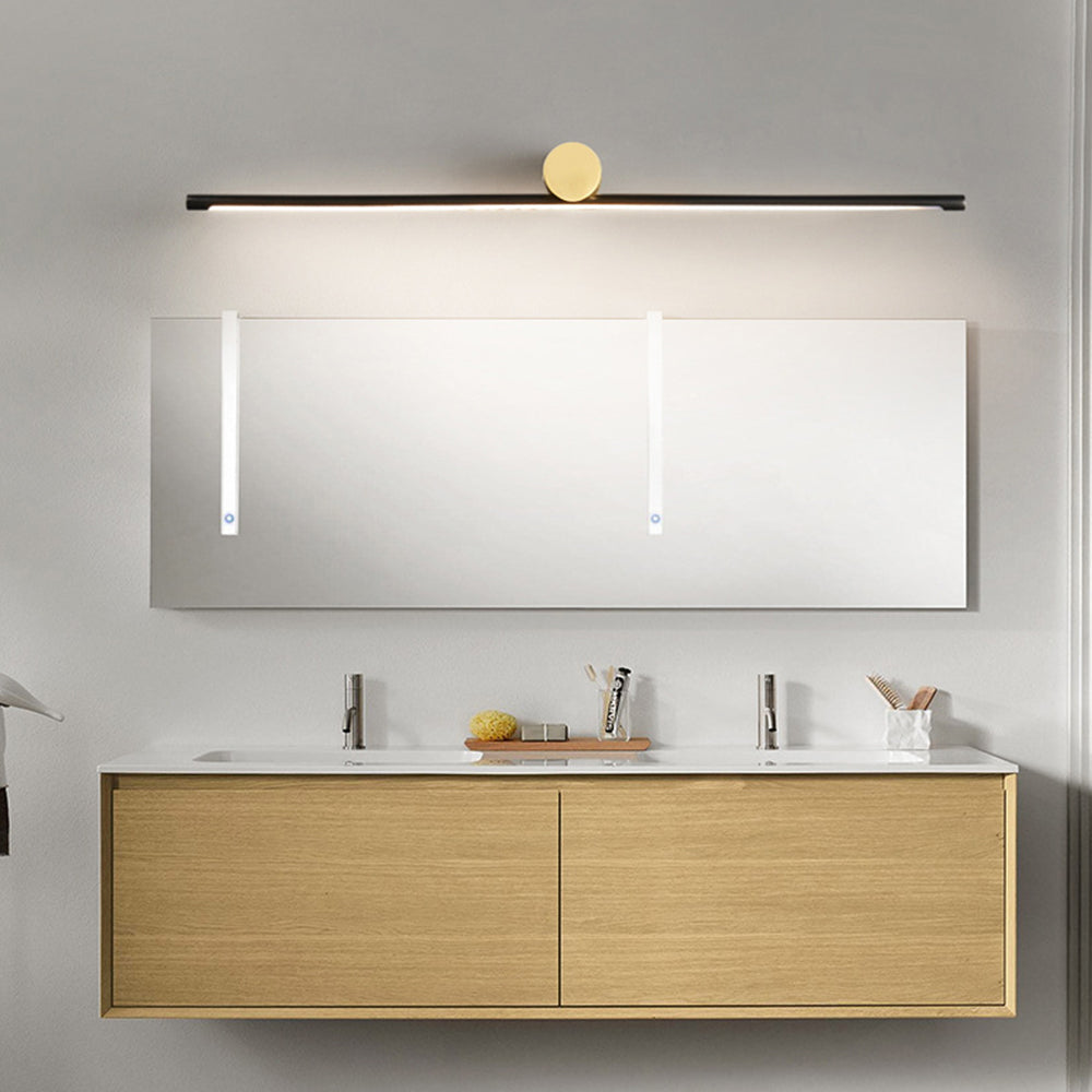 Applique murale minimaliste linéaire pour coiffeuse avec face miroir