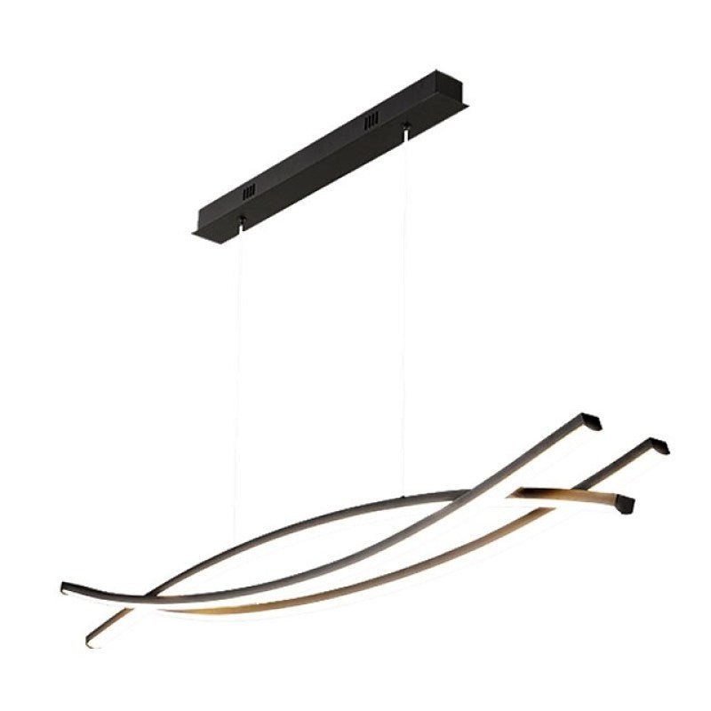 Suspension en aluminium noir mat résistant à la rouille  