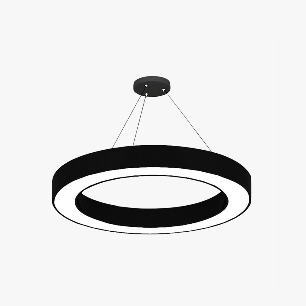 Suspension lumineuse anneau minimaliste pour une ambiance chaleureuse