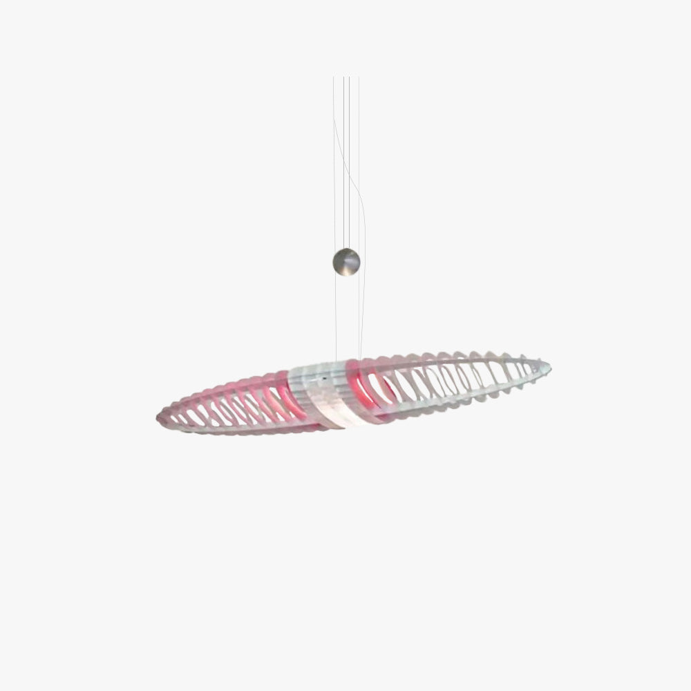 Moderne Pendelleuchte aus Edelstahl, elegantes Highlight