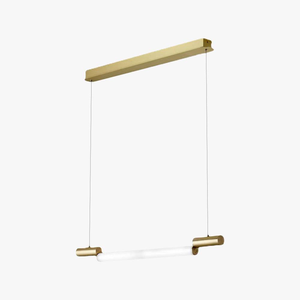 Lustre linéaire minimaliste finition or