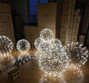 Ivthayra Lampe Pendante Boule Dorée de Luxe Postmoderne - Neutralighting