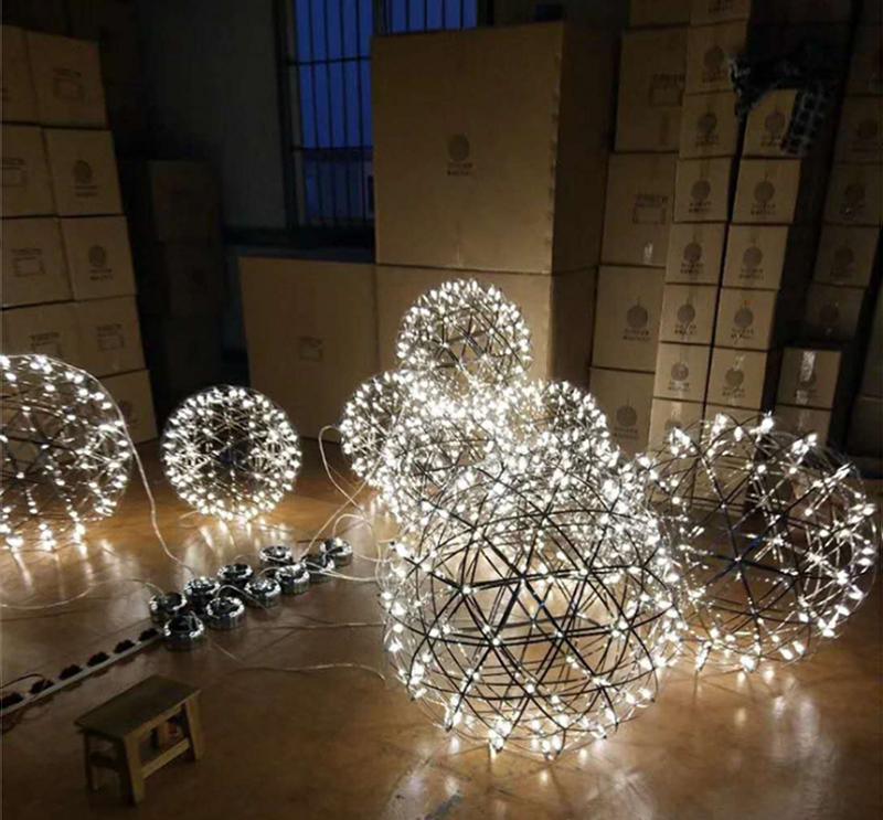 Ivthayra Lampe Pendante Boule Dorée de Luxe Postmoderne - Neutralighting