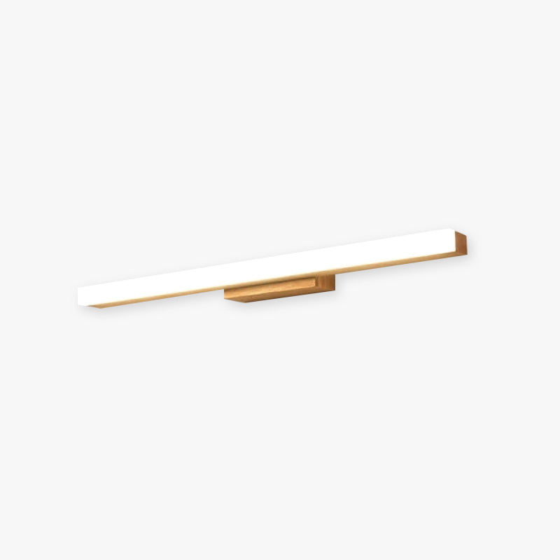 Applique murale linéaire minimaliste en bois noyer