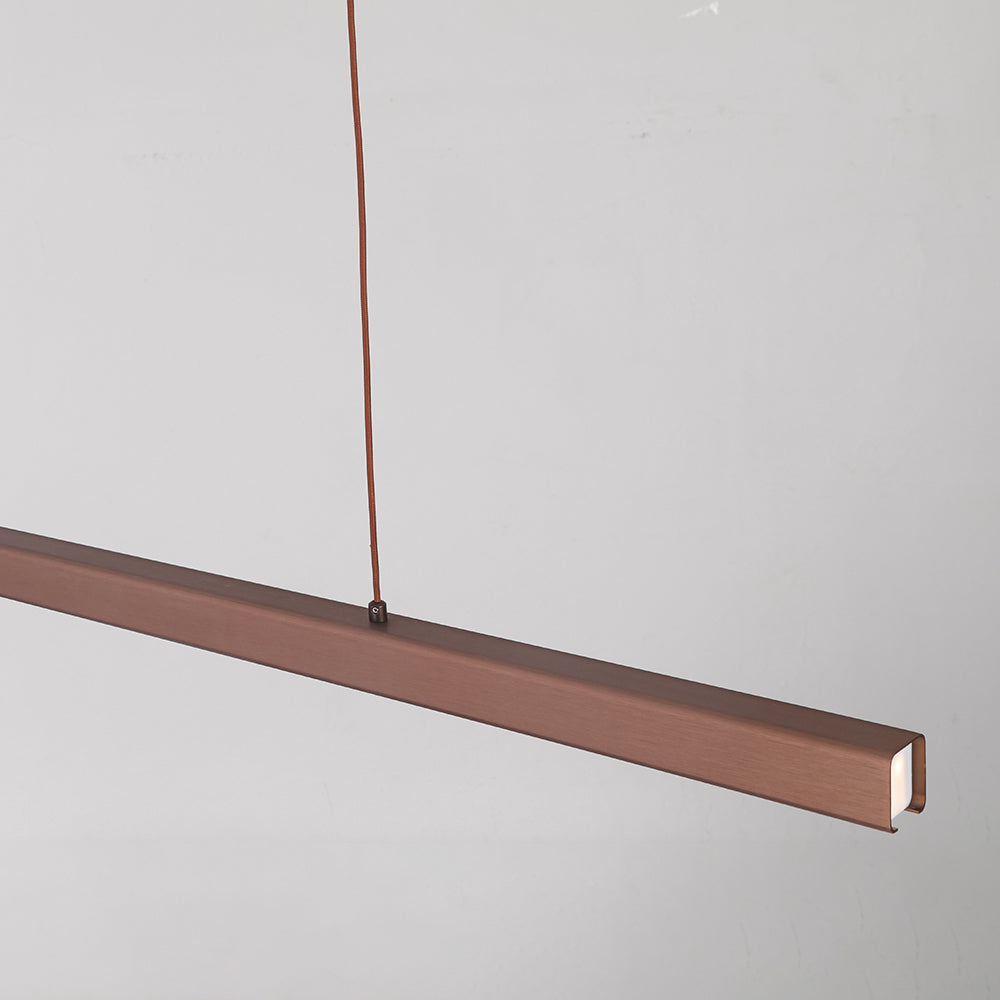 Thala Suspension Linéaire Moderne Noir/Marron Salon - Neutralighting