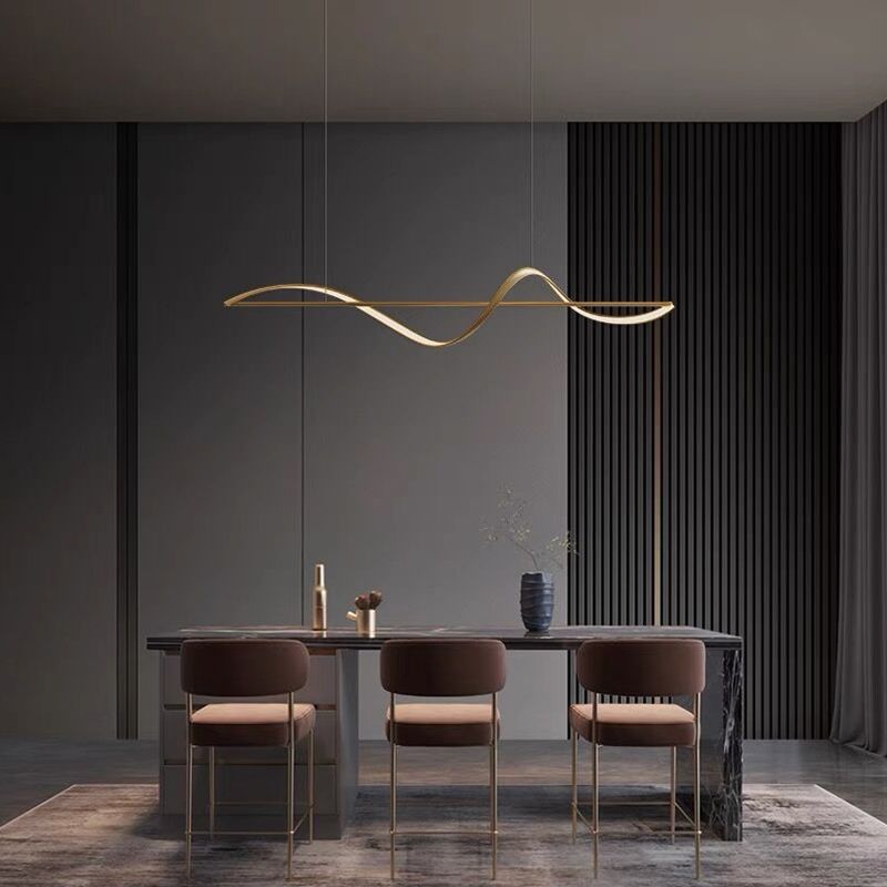 Moderne Wellen-Pendelleuchte für elegante Beleuchtung