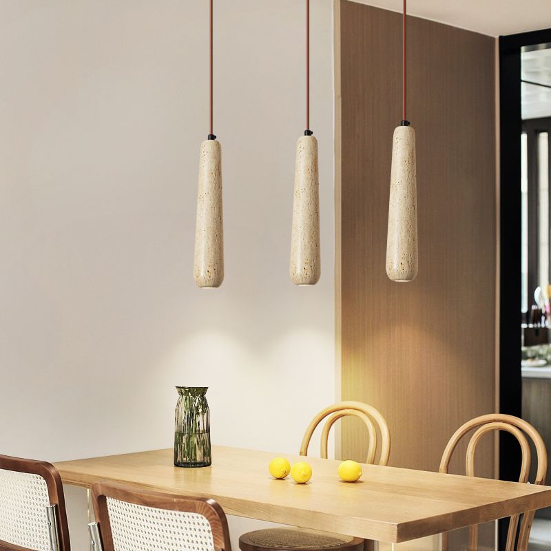 Muto Minimalistische Holz-Pendelleuchte mit natürlicher Oberfläche
