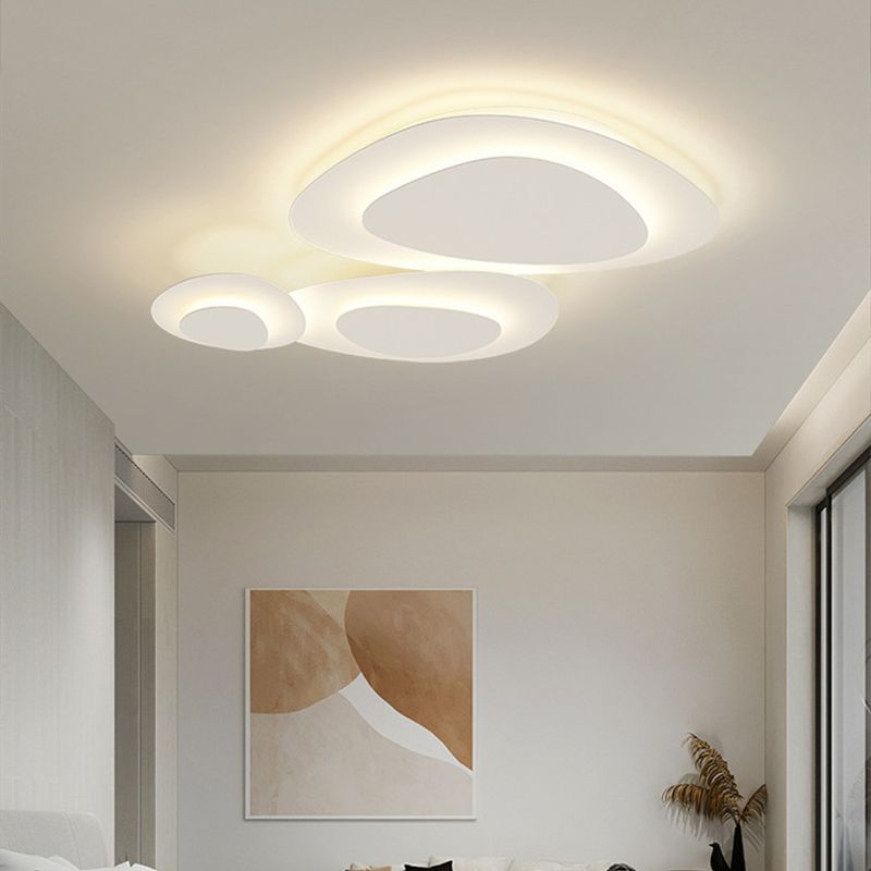 Moderne einzigartige Form weiße LED-Deckenleuchte zum Aufsetzen für Schlafzimmer