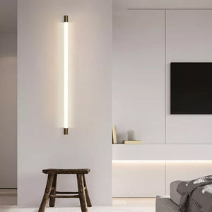 Yova Applique Murale Linéaire Simple. Métal/Acrylique. Blanc. Salle de Bain - Neutralighting