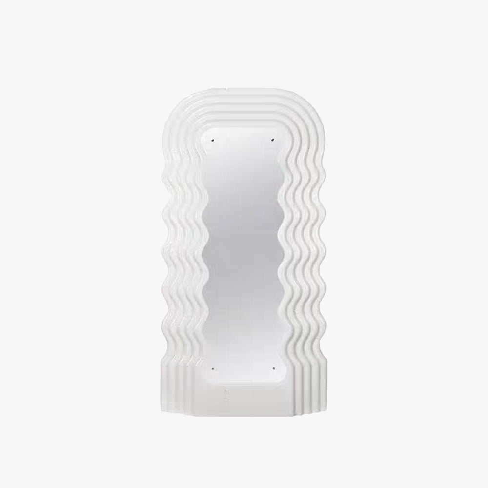 Gedämpfte Farbspiegel-Stehlampe mit Glas und PVC