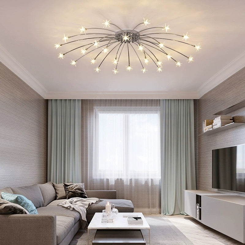 Lumière de plafond Aurora Starry Art déco à montage affleurant