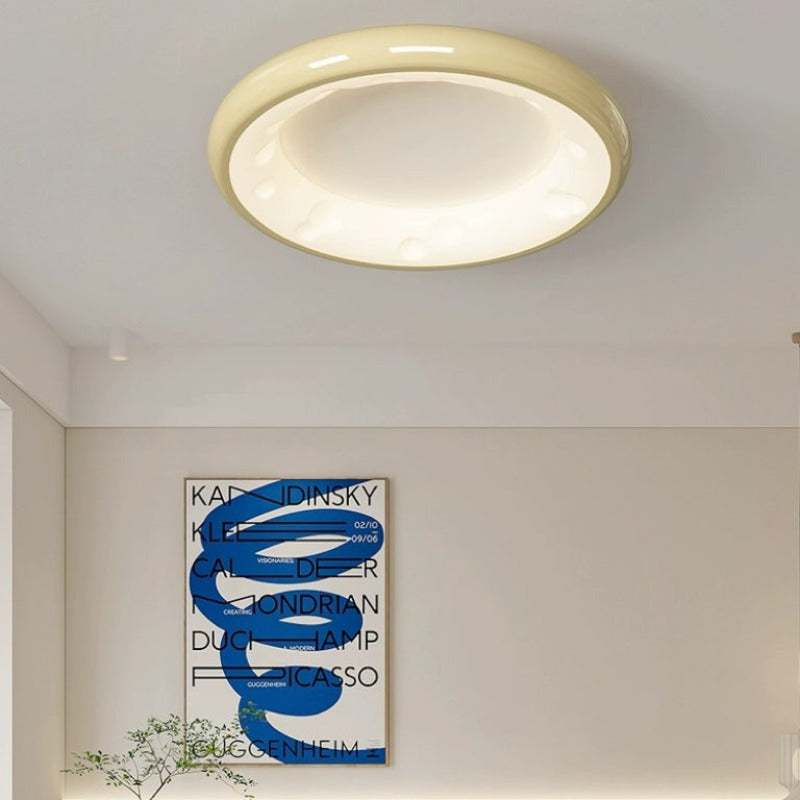 Plafonnier LED Moderne Finition Blanche ou Chrome
