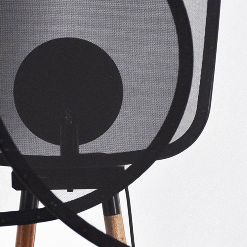 Lampadaire contemporain minimaliste finition métal et bois