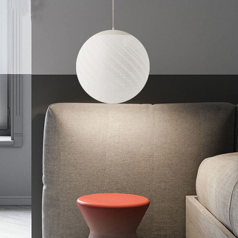 Suspension LED minimaliste en verre pour ambiance douce
