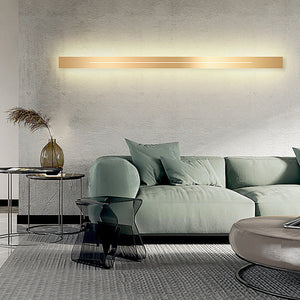 Azin Applique Murale Linéaire Simple Noir/Or Salon - Neutralighting