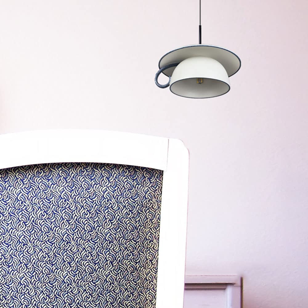 Suspension LED nordique en tasse céramique avec douce lueur