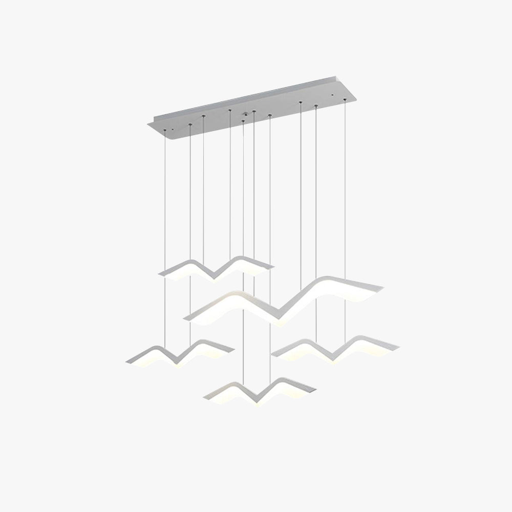 Lustre moderne avec trois variantes de style pour ambiance