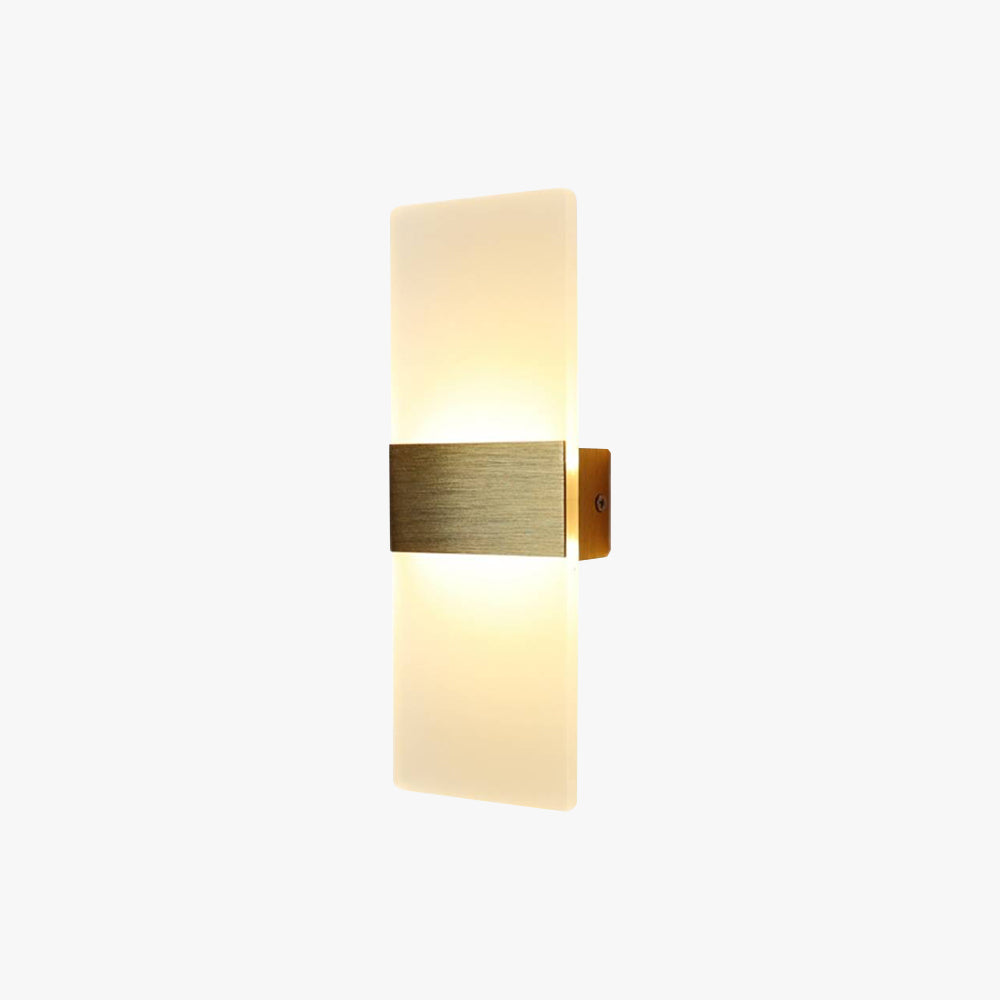 Applique murale rectangulaire Astra lampe intérieure moderne ampoule incluse