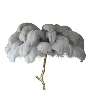 Lampadaire Fleur Luxe Plume/Métal Coloré Salon - Neutralighting
