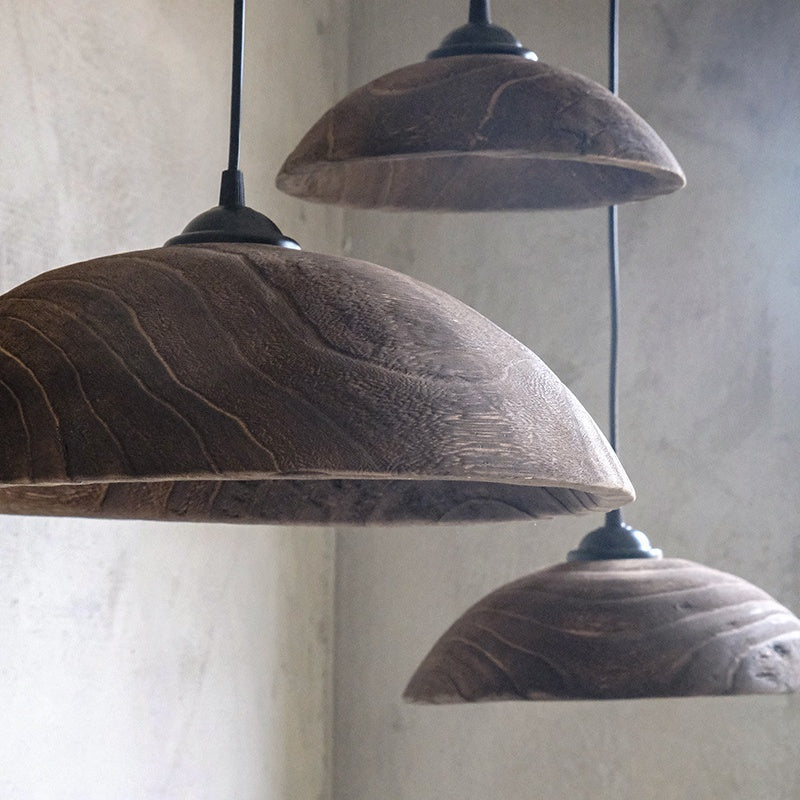 Suspension LED Moderne Bois Naturel Pour Ambiance Chaleureuse