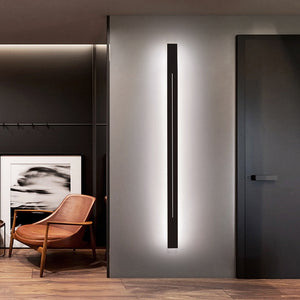 Azin Applique Murale Linéaire Simple Noir/Or Salon - Neutralighting