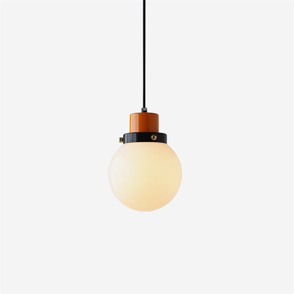 Suspension globe en verre dimmable