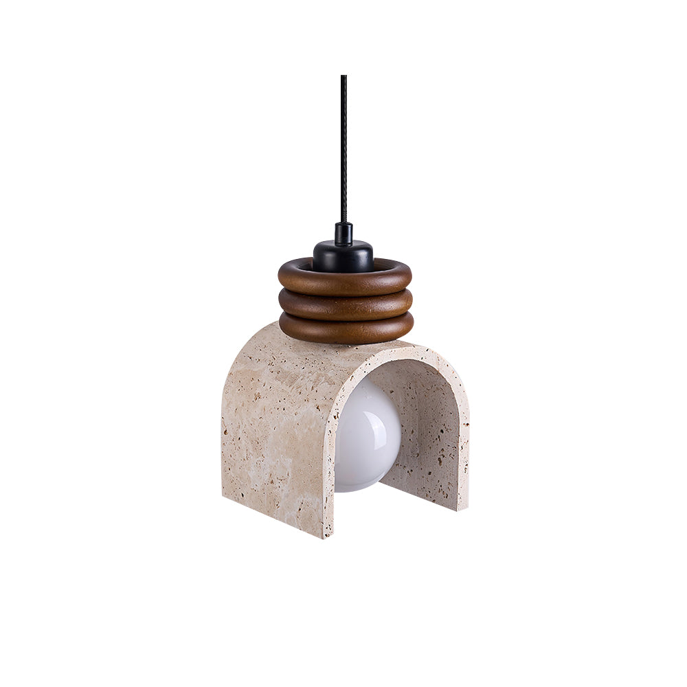Suspension arche en travertin pour une ambiance douce