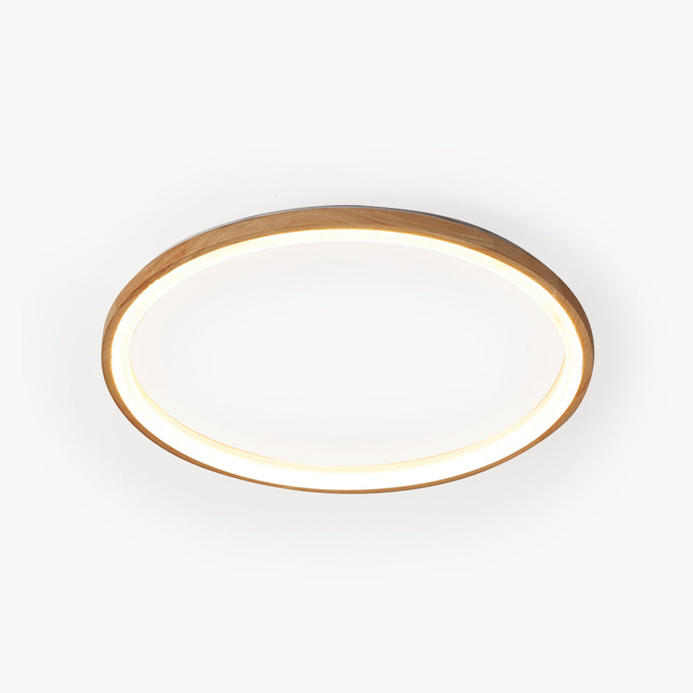 Plafonnier en bois Halo avec trois températures de couleur