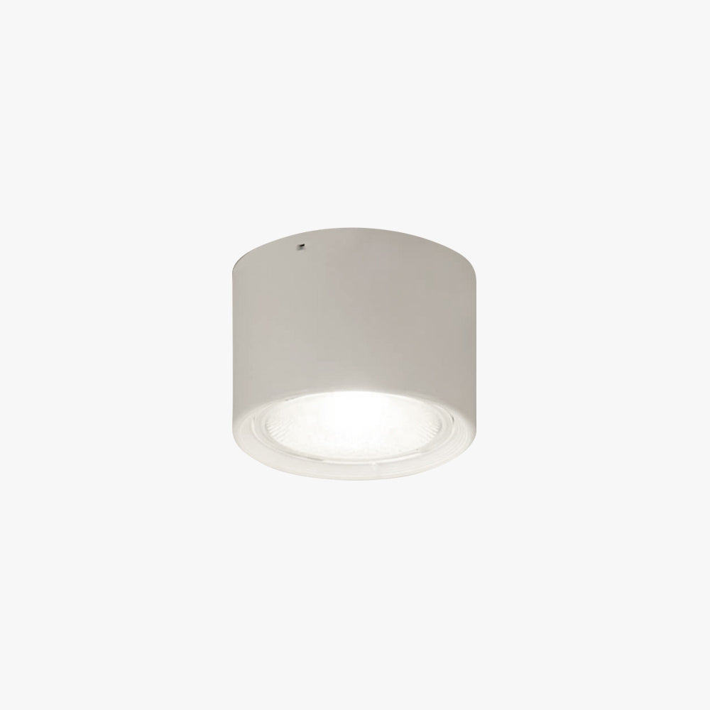 Lumière de plafond ronde moderne à montage affleurant en bois blanc ou finition noire
