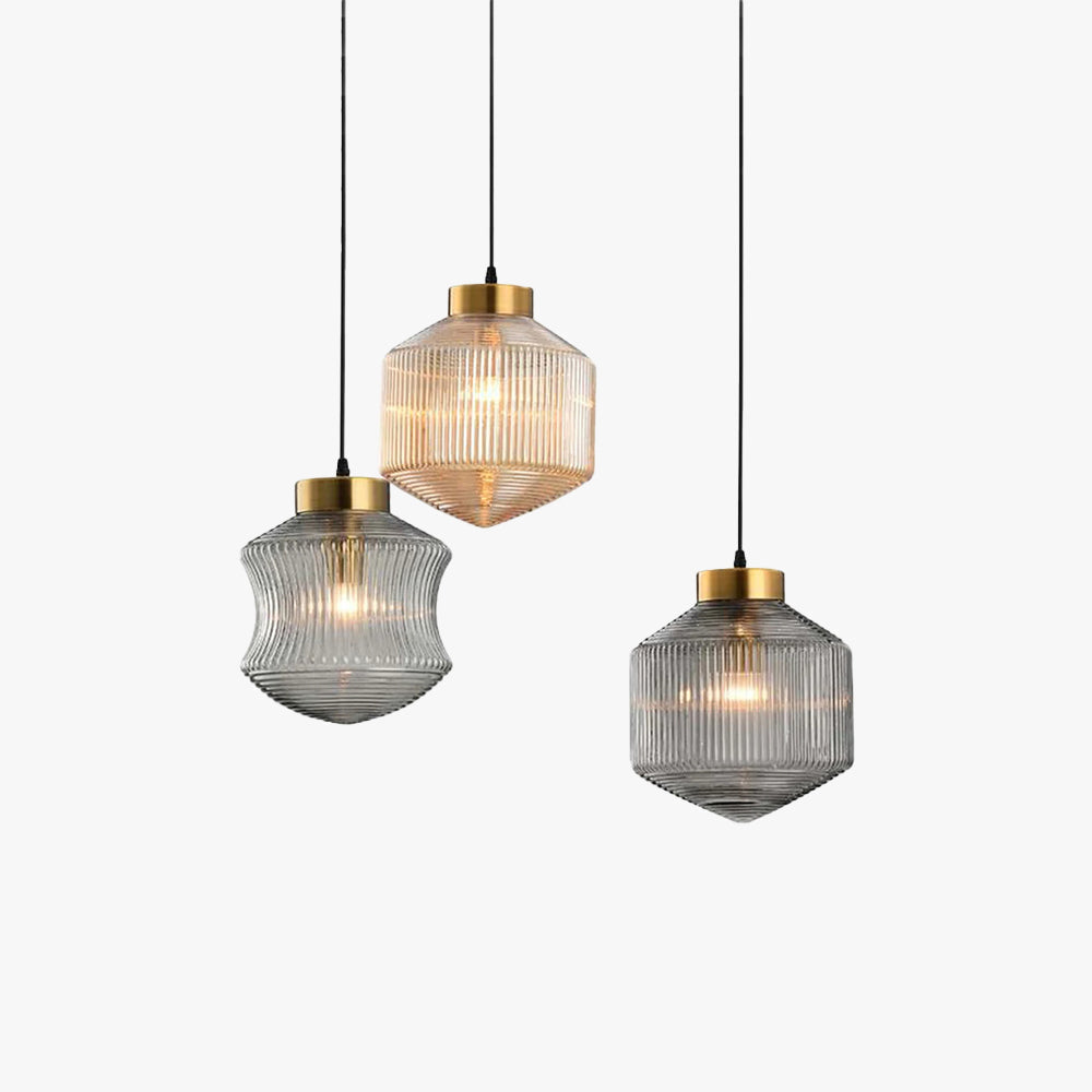 Suspension LED en verre fumé pour une ambiance cosy