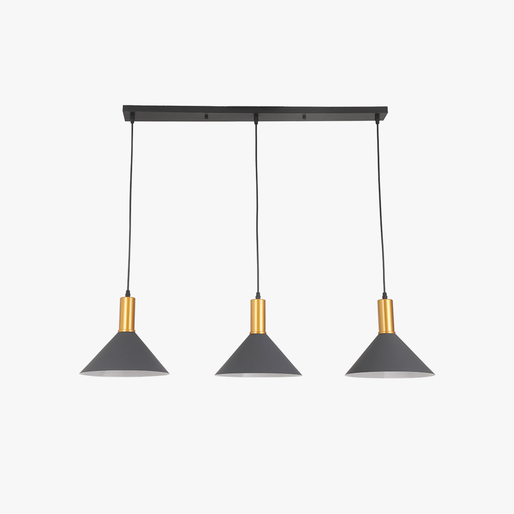 Arisha blauwe kegelvormige cluster hanglamp voor sfeer