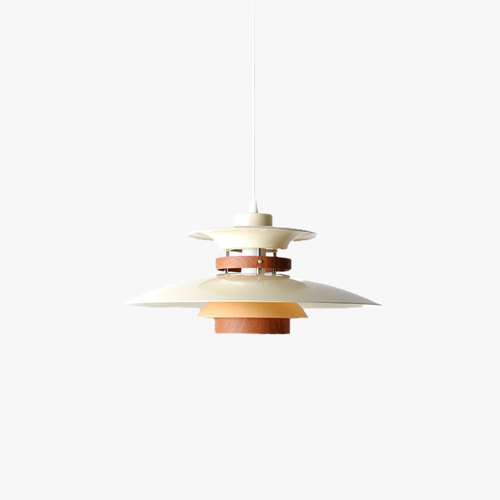 Lustre en métal blanc avec LED dimmable