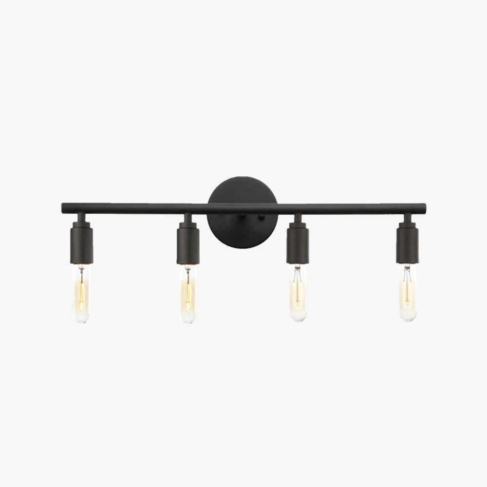 Applique murale moderne en verre noir IP44 dimmable pour salle de bain