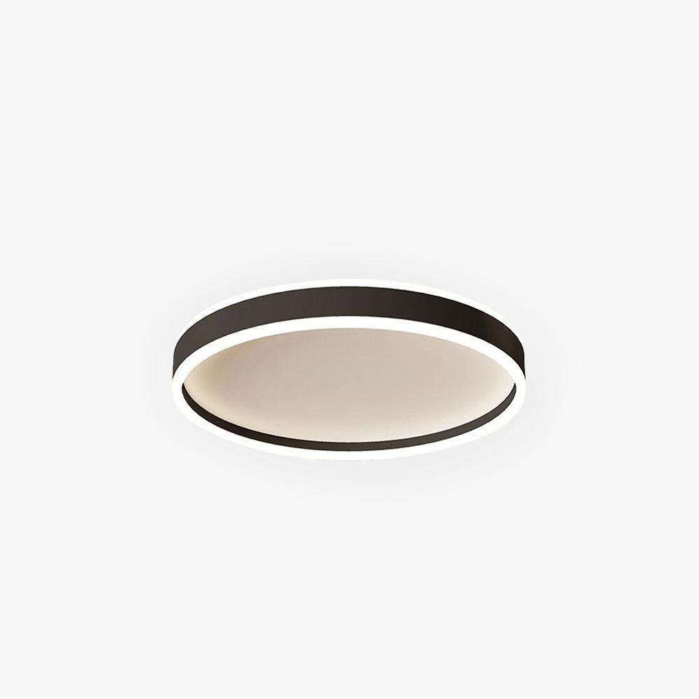 Plafonnier LED Rond AuroraCircle Dimmable Blanc Noir