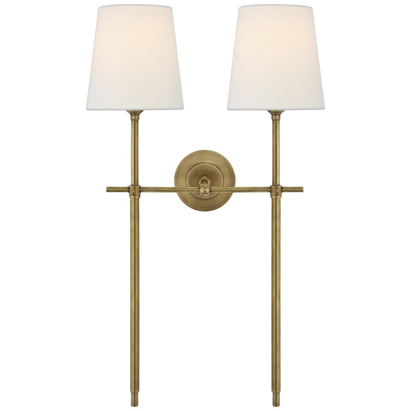 Theodore Applique Murale en Laiton et Tissu - Neutralighting