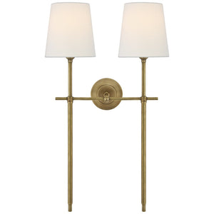 Theodore Applique Murale en Laiton et Tissu - Neutralighting