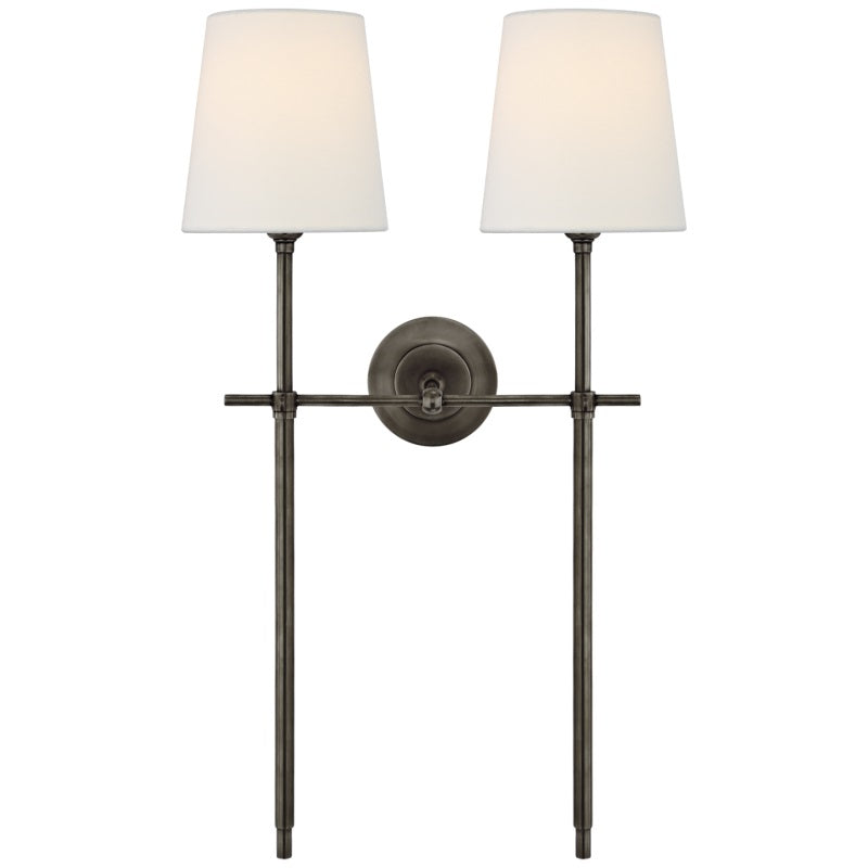 Theodore Applique Murale en Laiton et Tissu - Neutralighting