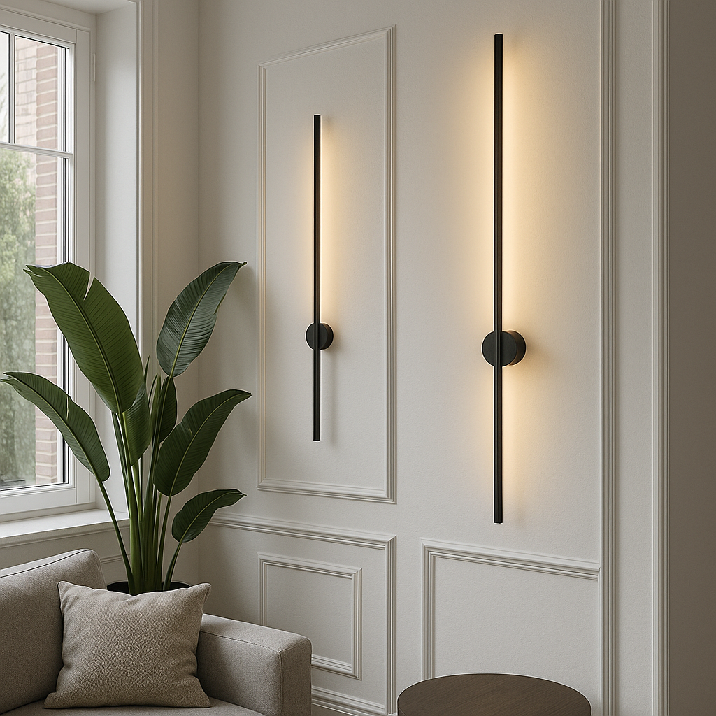 Applique Murale Linéaire Pour Une Ambiance Chaleureuse et Moderne