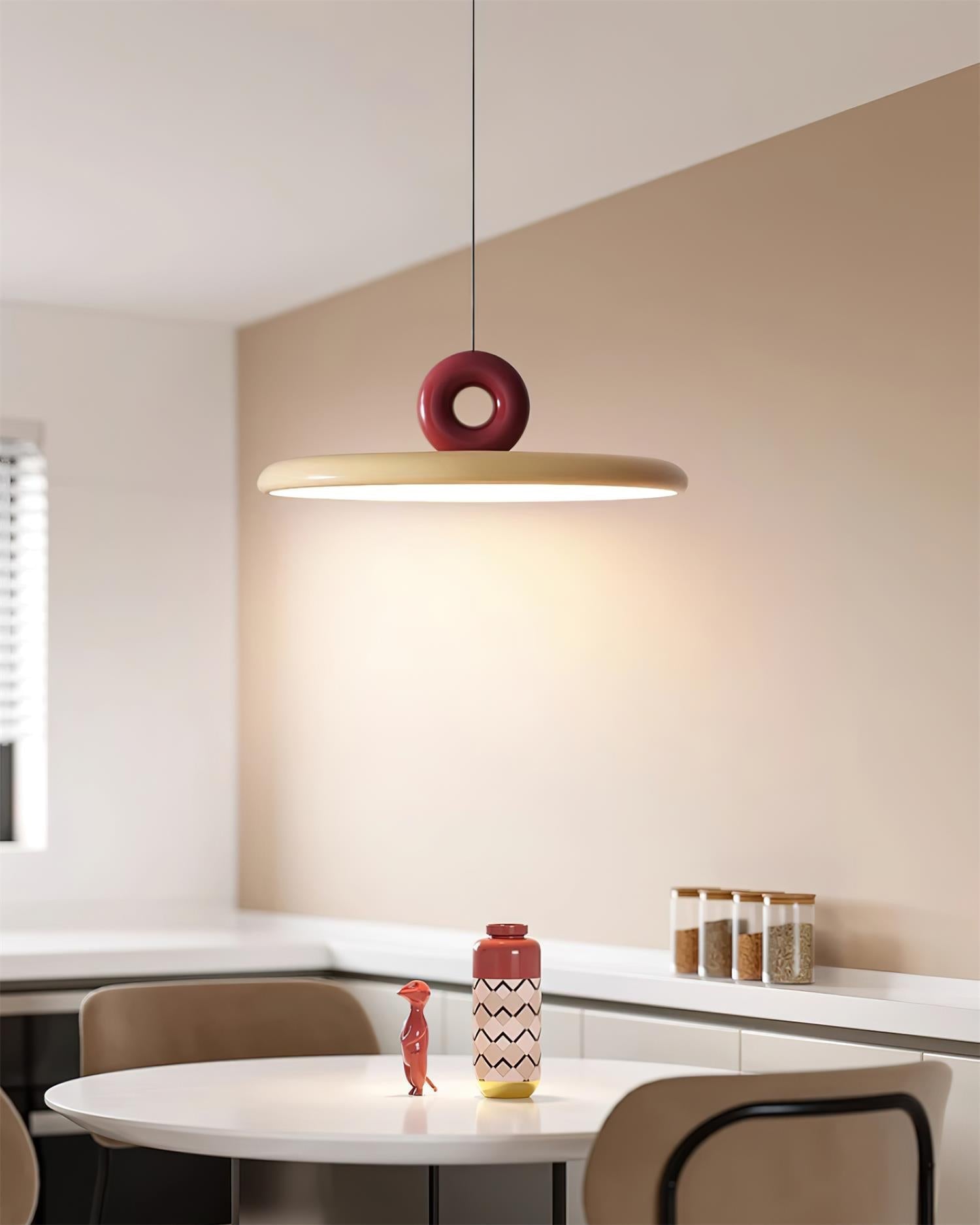 Lampe suspension boucle pour éclairage minimaliste d’ambiance
