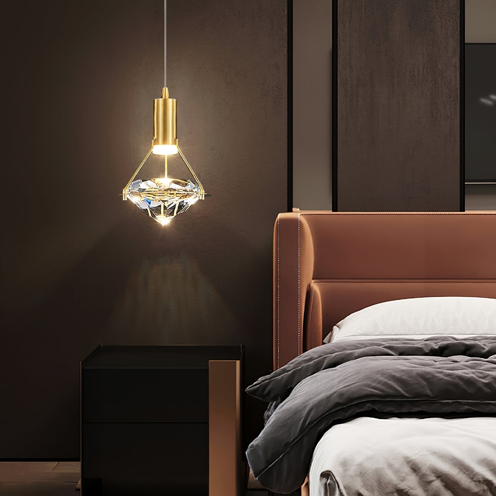 Elysianire Suspension Laiton Cristal Élégante - Neutralighting