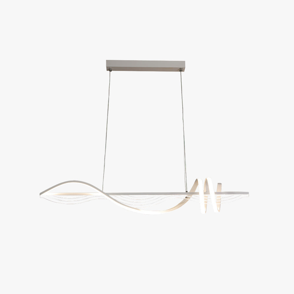 Suspension Linéaire Métal Contemporaine Pour Éclairage Élégant