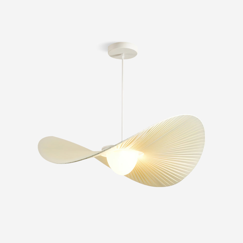 Suspension pétale avec lumière d'ambiance chaude