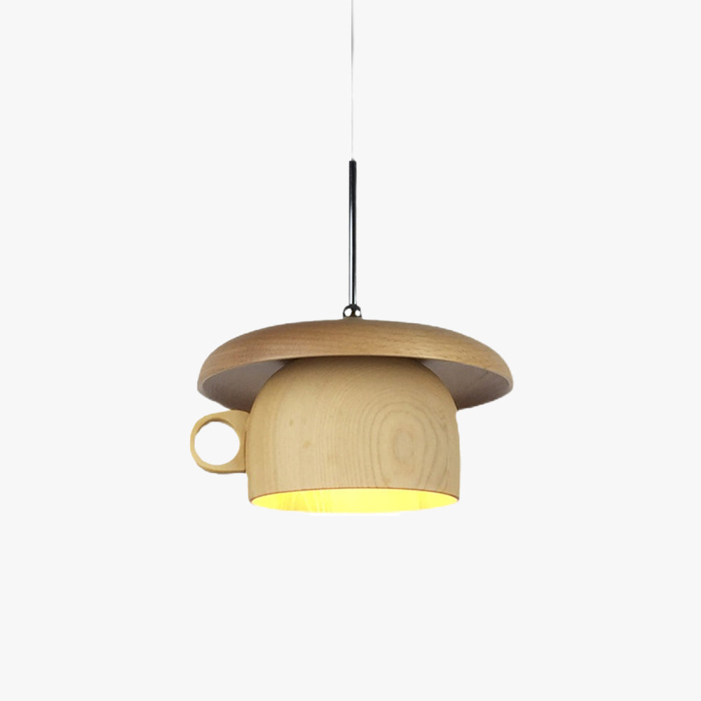 Suspension en bois vintage pour une ambiance chaleureuse dans la chambre