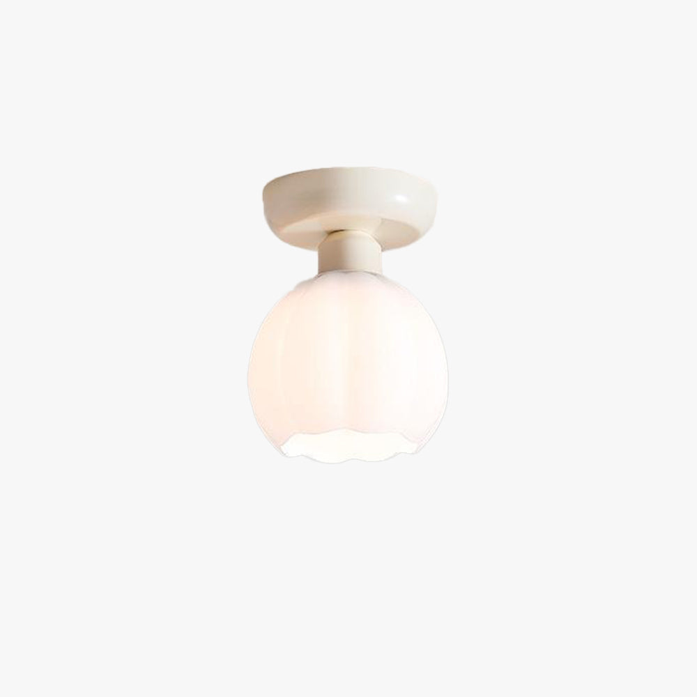 Plafonnier en verre et métal Aurora pour chambre et bureau
