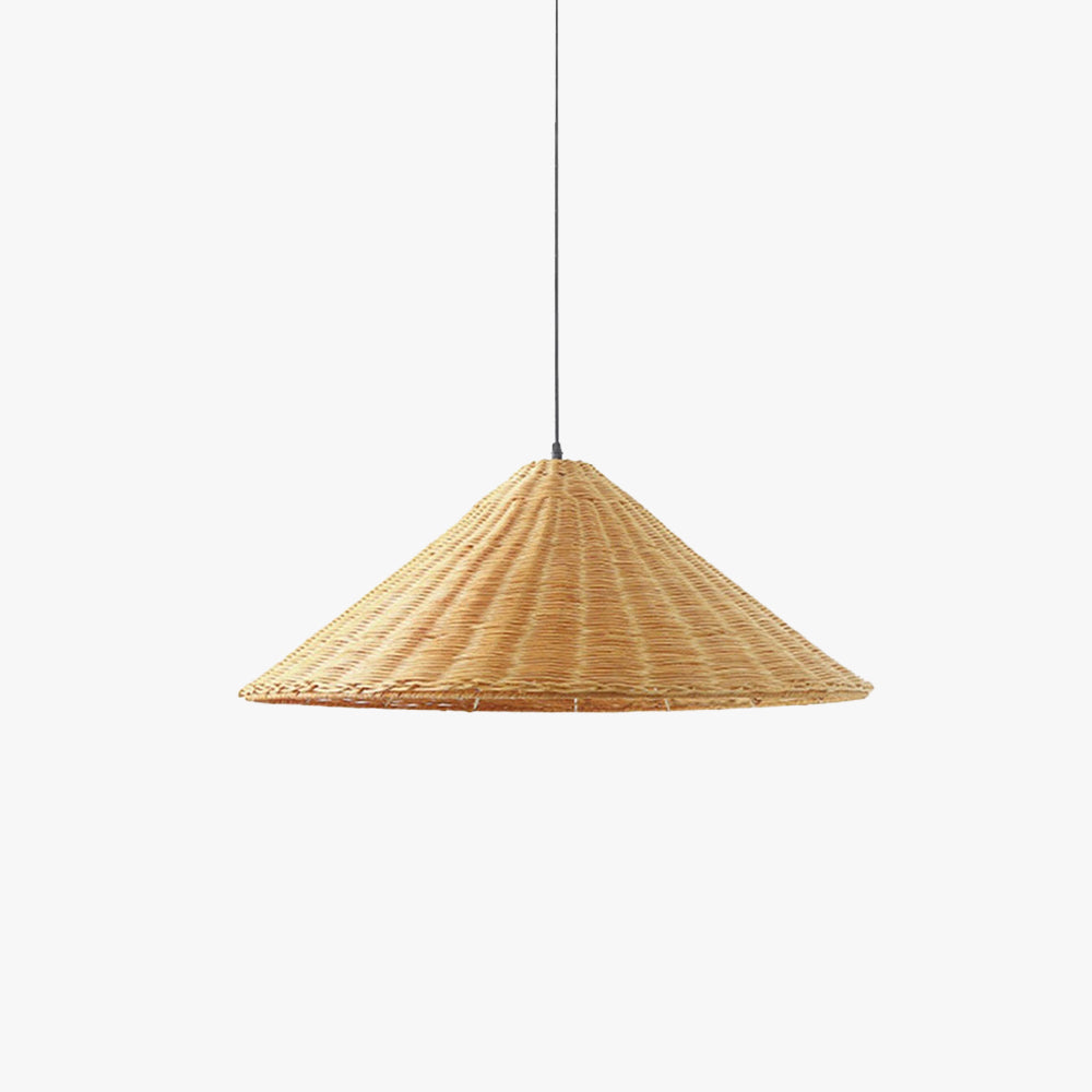 Suspension Artisanale en Rotin LED pour Salons