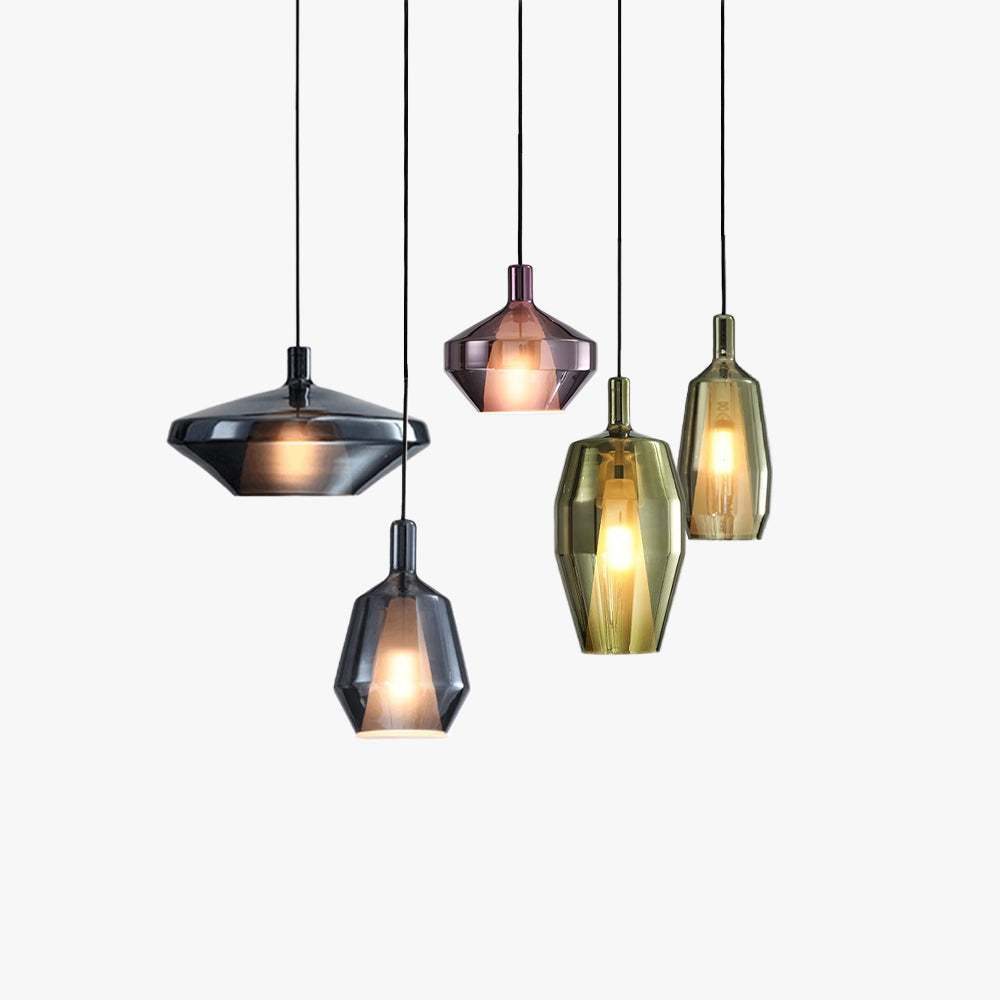 Suspension en verre d'ambiance pour salon