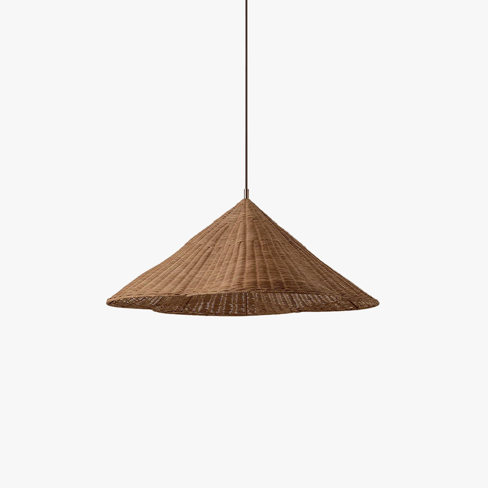 Suspension vintage en rotin pour salons cosy