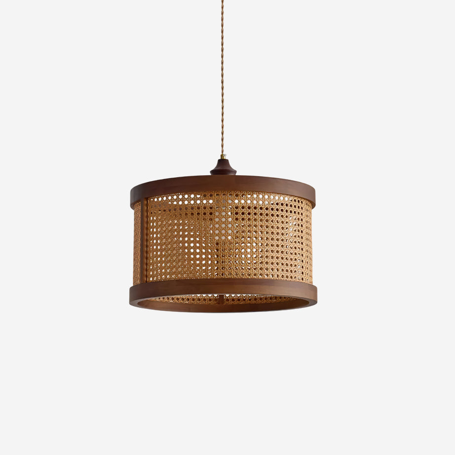 Lampe suspension en rotin tressé main pour ambiance naturelle et chaleureuse