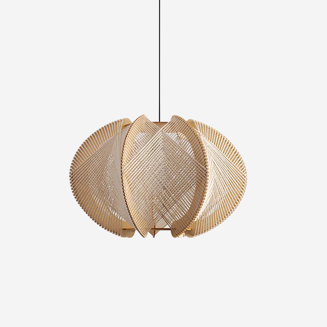 Lampe suspendue avec abat-jour en tissu pour ambiance chaleureuse