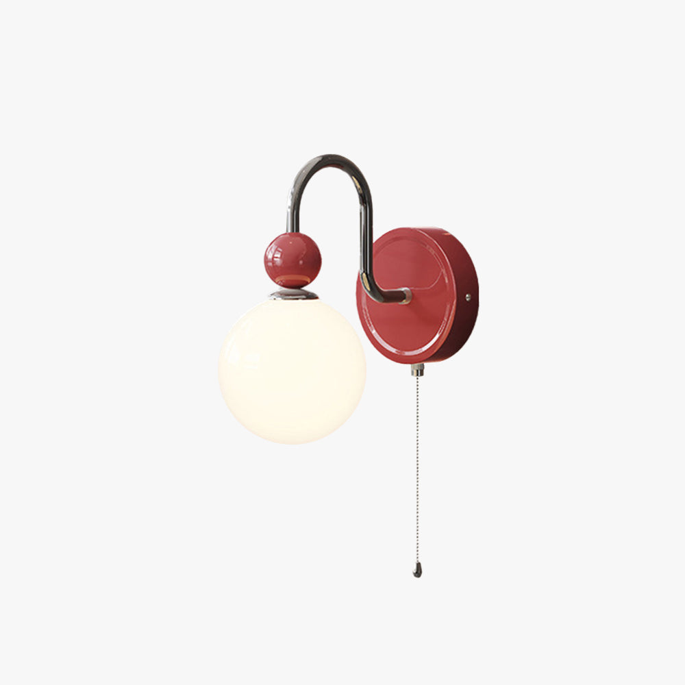 Aurelia Modern LED Wall Light With Glass And Metal Finish